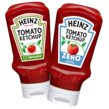 Heinz ketchup, 50% of zero